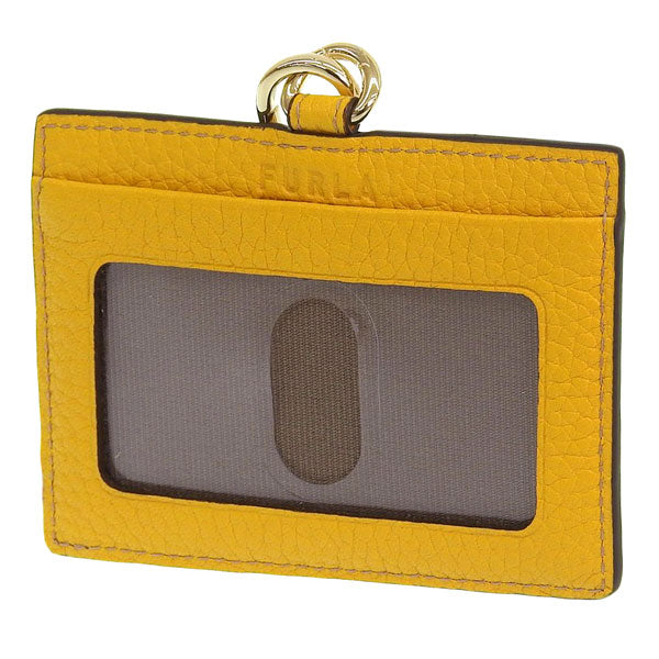 フルラ カードケース パスケース 定期入れ レディース アウトレット レザー イエロー FURLA RIZY-BADGE HOLDER S PU47RZYBX03050564S