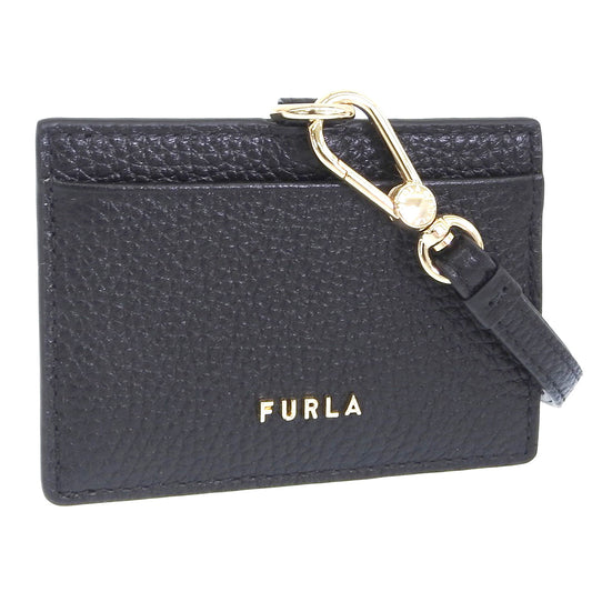 フルラ カードケース レディース アウトレット IDカードホルダー レザー ブラック RITZY BADGE HOLDER HORIZONTHAL PU47RZYBX0305O6000 FURLA