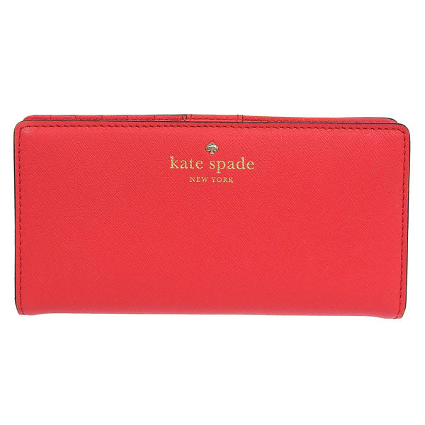 ケイトスペード 財布 レディース 長財布 レザー レッド stacy cedar street PWRU3905-615 KATE SPADE
