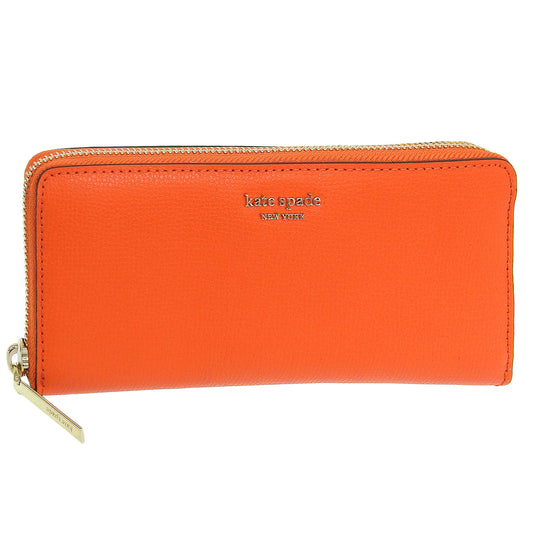 ケイトスペード 財布 レディース 長財布 レザー オレンジ sylvia slim continental wallet PWRU7245-805 KATE SPADE