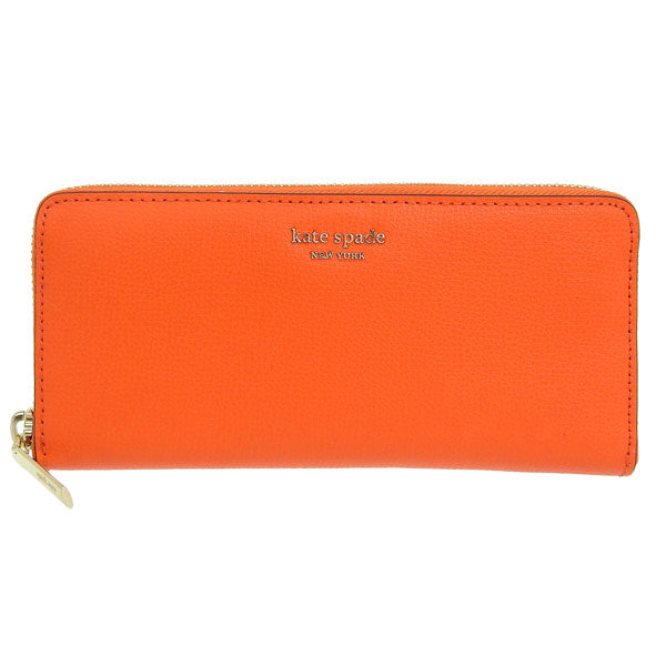 ケイトスペード 財布 レディース 長財布 レザー オレンジ sylvia slim continental wallet PWRU7245-805 KATE SPADE