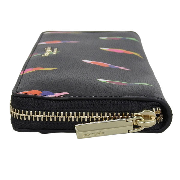 ケイトスペード 財布 レディース 長財布 ブラックマルチ sylvia flock party slim continental wallet PWRU7350-098 KATE SPADE