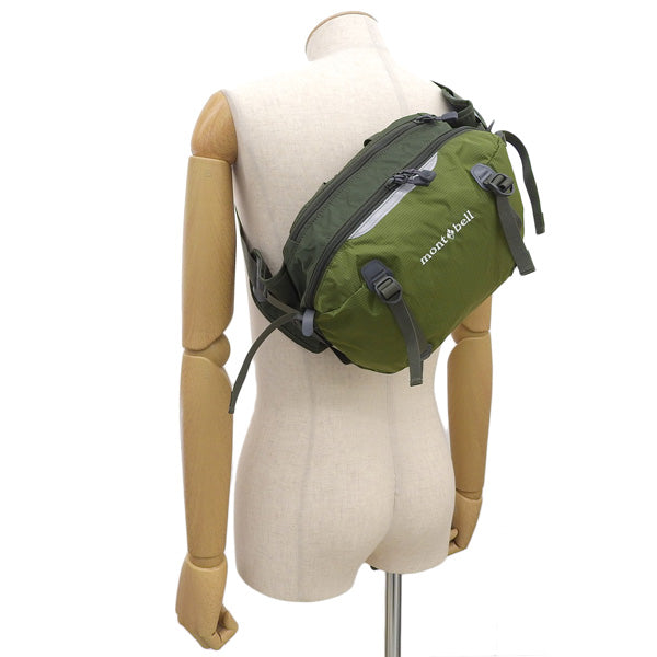 モンベル バッグ メンズ レディース ボディバッグ 7L ナイロン グリーン Trail Lumbar Pack 7 R7TLPTHYM mont-bell