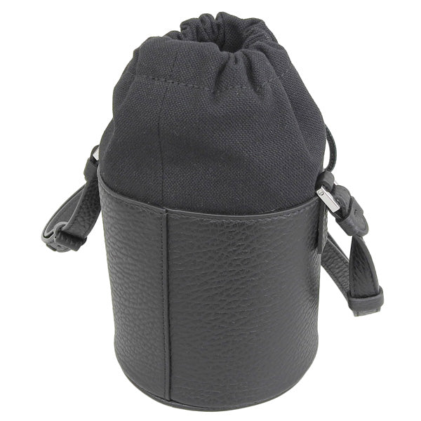 メゾンマルジェラ バッグ レディース ショルダーバッグ レザー キャンバス ブラック S56WG0164P43488013 Maison Margiela 母の日　土日祝も毎日発送します