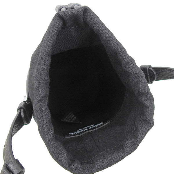 メゾンマルジェラ バッグ レディース ショルダーバッグ レザー キャンバス ブラック S56WG0164P43488013 Maison Margiela 母の日　土日祝も毎日発送します