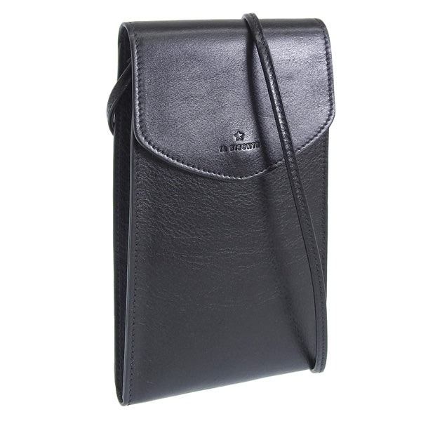 イルビゾンテ バッグ レディース ショルダーバッグ レザー ブラック SCA100PV0001BK155 IL BISONTE 母の日　土日祝も毎日発送します