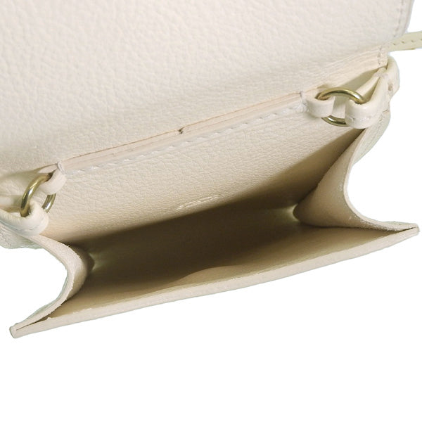 イルビゾンテ バッグ レディース ショルダーバッグ レザー ホワイト SCA100PV0001WH175 IL BISONTE 母の日　土日祝も毎日発送します