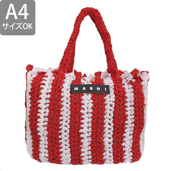 マルニ バッグ レディース トートバッグ アウトレット ラズベリーレッド SHOPPING BAG SHMH0051A0STR60 MARNI 母の日　土日祝も毎日発送します
