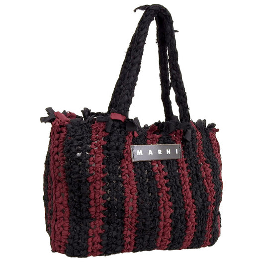 マルニ バッグ レディース トートバッグ アウトレット バーガンディー SHOPPING BAG SHMH0051A0STR79 MARNI 母の日　土日祝も毎日発送します
