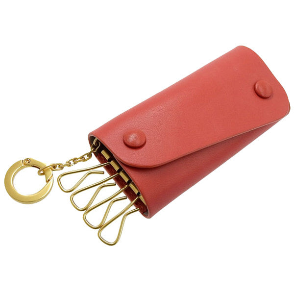 イルビゾンテ IL BISONTE 4連キーケース 鍵入れ レザー レッド メンズ レディース skh087pv0011re184g 新生活  母の日　土日祝も毎日発送します