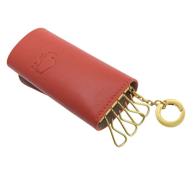 イルビゾンテ IL BISONTE 4連キーケース 鍵入れ レザー レッド メンズ レディース skh087pv0011re184g 新生活  母の日　土日祝も毎日発送します