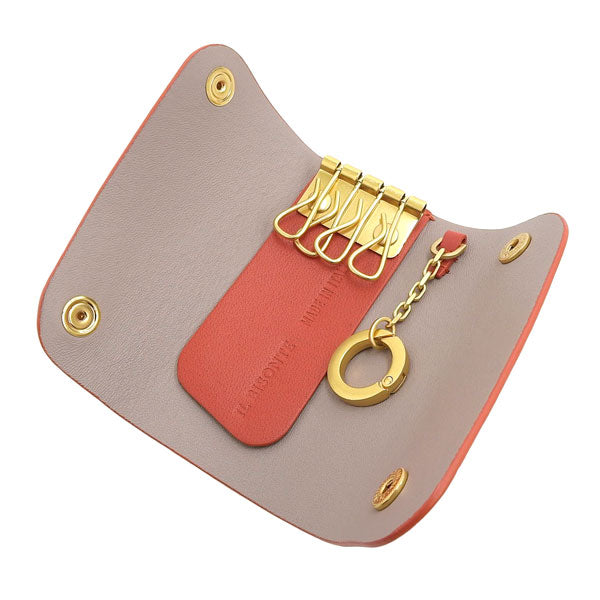 イルビゾンテ IL BISONTE 4連キーケース 鍵入れ レザー レッド メンズ レディース skh087pv0011re184g 新生活  母の日　土日祝も毎日発送します