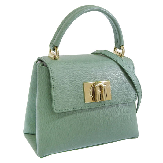 フルラ バッグ レディース 2WAY ショルダーバッグ ハンドバッグ アウトレット レザー グリーン FURLA 1927-MINI TOP HANDLE BAG WB00109ARE0000946S