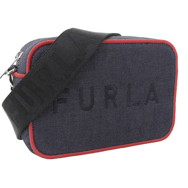 フルラ FURLA REAL MINI CAMERA CASE ショルダーバッグ バッグ デニム BLU+RUBY+NERO ブルールビーネロ ブルールビーブラック系 レディース wb00243ax07960613s レディース 女性 プレゼント ブランド ギフト 新生活  母の日　土日祝も毎日発送します