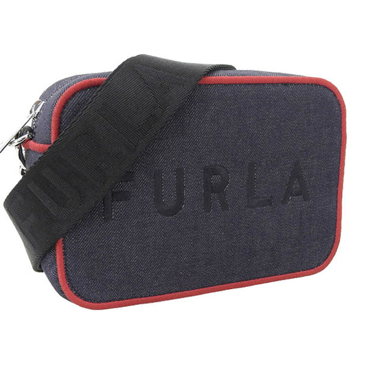 フルラ FURLA REAL MINI CAMERA CASE ショルダーバッグ バッグ デニム BLU+RUBY+NERO ブルールビーネロ ブルールビーブラック系 レディース wb00243ax07960613s レディース 女性 プレゼント ブランド ギフト 新生活  母の日　土日祝も毎日発送します