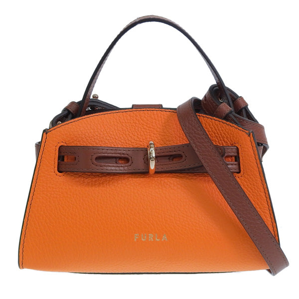 フルラ バッグ レディース ショルダーバッグ 2WAYバッグ ハンドバッグ アウトレット レザー オレンジマルチ FURLA MARGHERITA MINI WB00263HSC0001877S FURLA