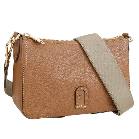 フルラ バッグ レディース ショルダーバッグ アウトレット レザー ブラウン ATENA S CROSSBODY WB00397BX030503B00 FURLA 母の日　土日祝も毎日発送します