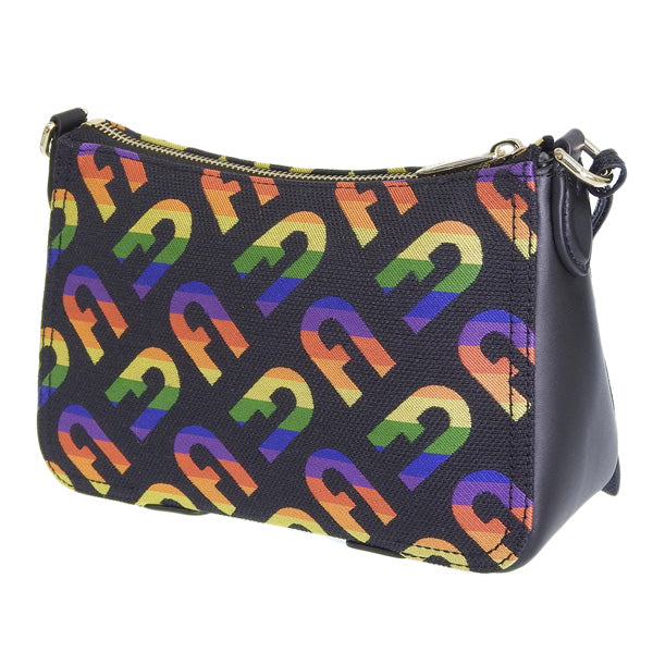 フルラ バッグ レディース ショルダーバッグ アウトレット ブラックマルチ アテナ ATENA CROSSBODY XL BAG WB00397BX2009MT000 FURLA 母の日　土日祝も毎日発送します