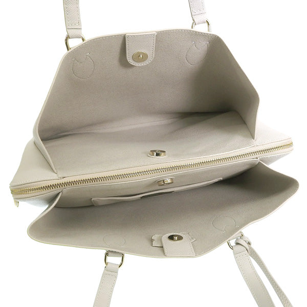 フルラ バッグ レディース トートバッグ アウトレット レザー グレー MINERVA L TOTE WB00445BX0306GDJ00 FURLA土日祝も毎日発送します
