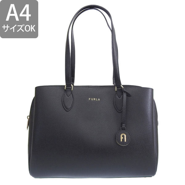 フルラ バッグ レディース トートバッグ アウトレット レザー ブラック MINERVA L TOTE WB00445BX0306O6000 FURLA