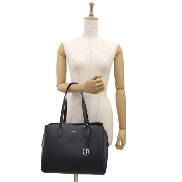 フルラ バッグ レディース トートバッグ アウトレット レザー ブラック MINERVA L TOTE WB00445BX0306O6000 FURLA