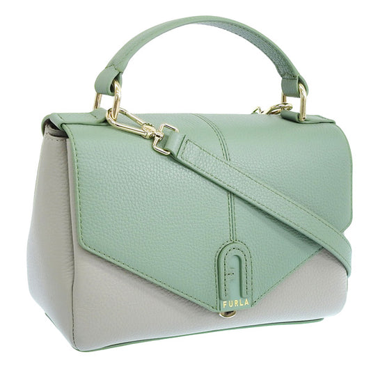 フルラ バッグ レディース ハンドバッグ 2WAYバッグ ショルダーバッグ アウトレット レザー グリーンマルチ DANAE S TOP HANDLE WB00487BX03352188S FURLA 母の日　土日祝も毎日発送します