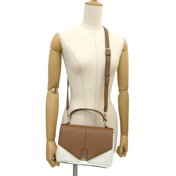 フルラ バッグ レディース ハンドバッグ 2WAYバッグ ショルダーバッグ アウトレット レザー ブラウンマルチ DANAE S TOP HANDLE WB00487BX0335O8800 FURLA