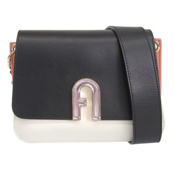 フルラ バッグ レディース ショルダーバッグ アウトレット レザー ブラックマルチ ジェンマ FURLA GEMMA SHOULDER MINI  WB00518BX01841065S 母の日　土日祝も毎日発送します