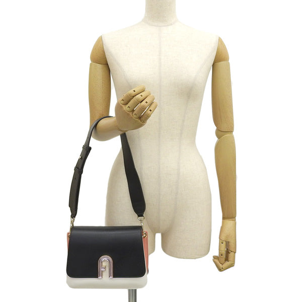フルラ バッグ レディース ショルダーバッグ アウトレット レザー ブラックマルチ ジェンマ FURLA GEMMA SHOULDER MINI  WB00518BX01841065S 母の日　土日祝も毎日発送します