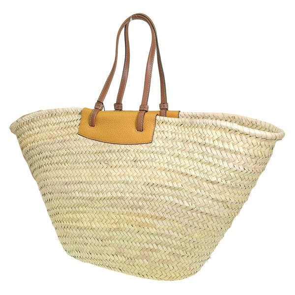 ✨超希少✨新品同様✨フルラ　メラヴィリア かごバッグ　イエロー フルラ FURLA MERAVIGLA L TOTE トートバッグ バッグ ストロー