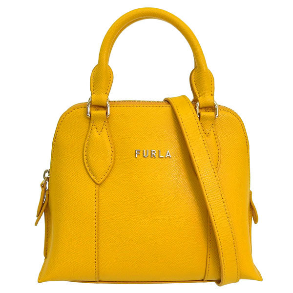 フルラ バッグ レディース 2WAY ショルダーバッグ ハンドバッグ アウトレット レザー イエロー FURLA VITTORIA MINI DOME BAG WB00539BX03060564S