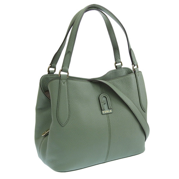 フルラ バッグ レディース ハンドバッグ 2WAYバッグ ショルダーバッグ アウトレット レザー グリーン DANAE S HOBO WB00545BX0305TIM00 FURLA 母の日　土日祝も毎日発送します