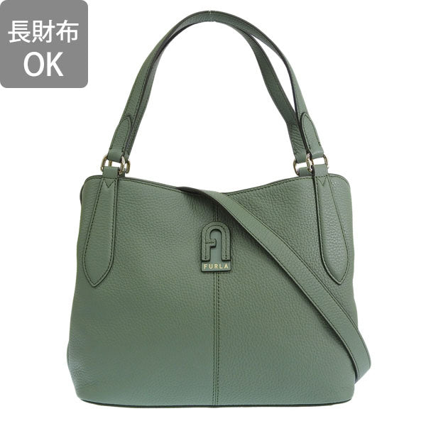 フルラ バッグ レディース ハンドバッグ 2WAYバッグ ショルダーバッグ アウトレット レザー グリーン DANAE S HOBO WB00545BX0305TIM00 FURLA 母の日　土日祝も毎日発送します