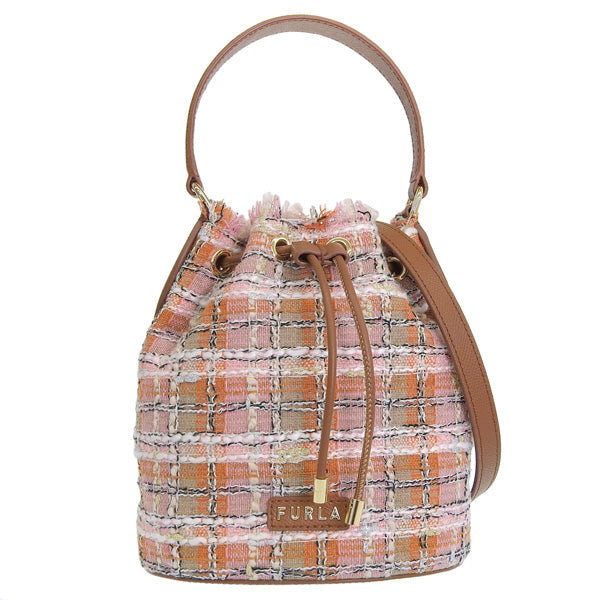 フルラ バッグ レディース 2WAY ショルダーバッグ アウトレット ツイード キャンバス ブラウンマルチ WB00588BX10241512S FURLA 母の日　土日祝も毎日発送します