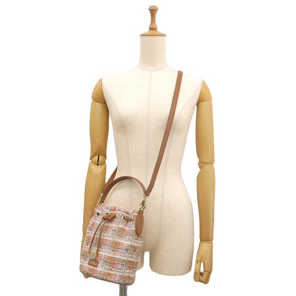 フルラ バッグ レディース 2WAY ショルダーバッグ アウトレット ツイード キャンバス ブラウンマルチ WB00588BX10241512S FURLA 母の日　土日祝も毎日発送します