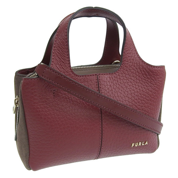 フルラ バッグ レディース ショルダーバッグ 2WAYハンドバッグ レザー スエード レッド FURLA ELSA MINI TOTE WB00614BX12131599S FURLA 母の日　土日祝も毎日発送します