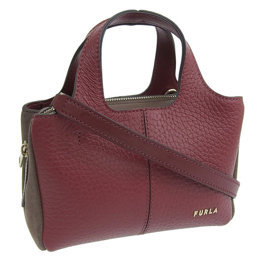 フルラ バッグ レディース ショルダーバッグ 2WAYハンドバッグ レザー スエード レッド FURLA ELSA MINI TOTE WB00614BX12131599S FURLA 母の日　土日祝も毎日発送します