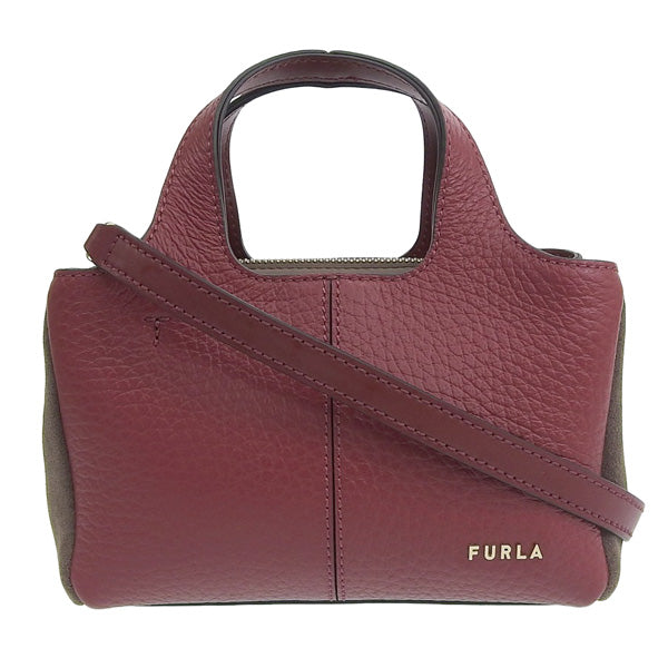 フルラ バッグ レディース ショルダーバッグ 2WAYハンドバッグ レザー スエード レッド FURLA ELSA MINI TOTE WB00614BX12131599S FURLA 母の日　土日祝も毎日発送します