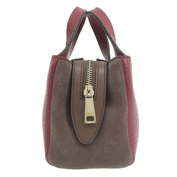 フルラ バッグ レディース ショルダーバッグ 2WAYハンドバッグ レザー スエード レッド FURLA ELSA MINI TOTE WB00614BX12131599S FURLA 母の日　土日祝も毎日発送します