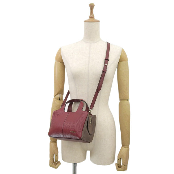 フルラ バッグ レディース ショルダーバッグ 2WAYハンドバッグ レザー スエード レッド FURLA ELSA MINI TOTE WB00614BX12131599S FURLA 母の日　土日祝も毎日発送します