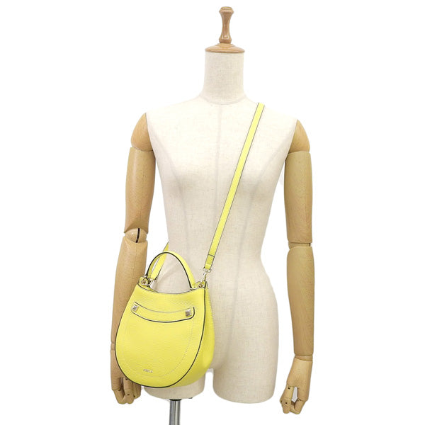 フルラ バッグ レディース クロスボディ 2WAYバッグ ハンドバッグ アウトレット レザー イエロー AFRODITE MINI CROSSBODY WB00634BX03051068S FURLA 母の日　土日祝も毎日発送します