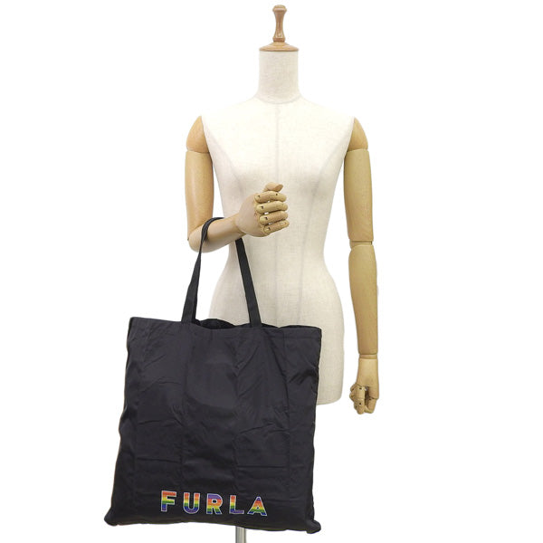 フルラ バッグ レディース ミニショッパー エコバッグ アウトレット ブラックマルチ CALIPSO MINI SHOPPER WB00695BX0959LO100 FURLA 母の日　土日祝も毎日発送します