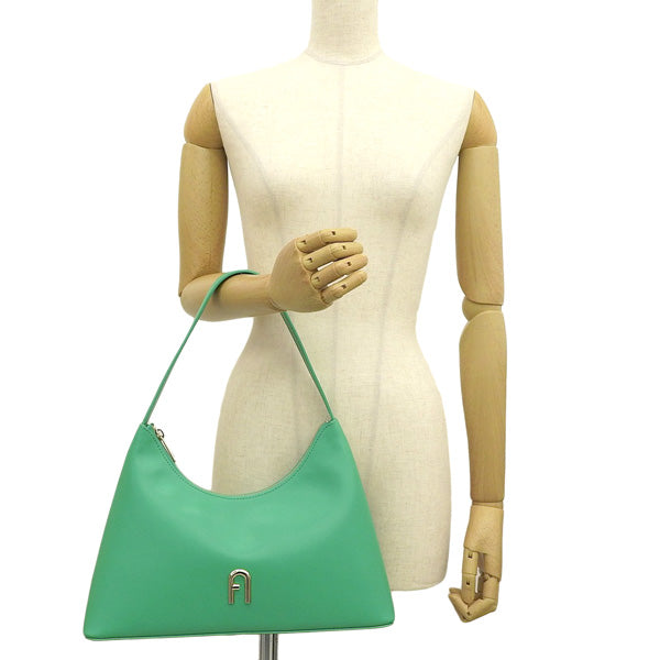 フルラ バッグ レディース ショルダーバッグ ハンドバッグ アウトレット レザー グリーン ディアマンテ スモール ワンハンドル FURLA DIAMANTE SHOULDER S WB00782AX07332001S 母の日　土日祝も毎日発送します