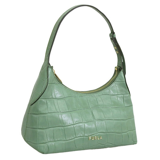 フルラ バッグ レディース ハンドバッグ アウトレット レザー グリーン DANAE S HOBO WB00799KO0000TIM00 FURLA 母の日　土日祝も毎日発送します