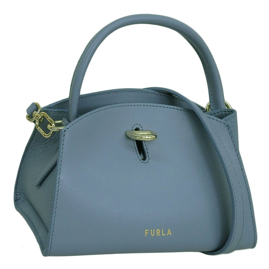 フルラ バッグ レディース 2WAY ショルダーバッグ ハンドバッグ レザー ブルー ジェネシー GENESI MINI TOTE WB00869BX00532495S FURLA