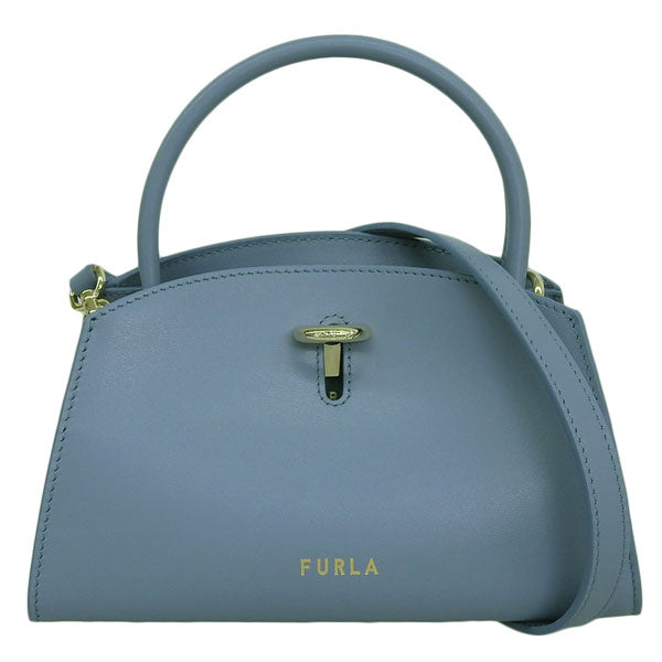 フルラ バッグ レディース 2WAY ショルダーバッグ ハンドバッグ レザー ブルー ジェネシー GENESI MINI TOTE WB00869BX00532495S FURLA