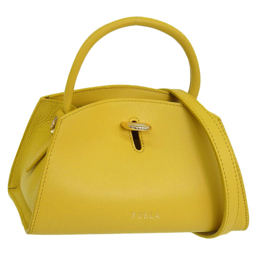 フルラ バッグ レディース 2WAY ショルダーバッグ ハンドバッグ アウトレット レザー イエロー FURLA GENES TOTE MINI BAG WB00869BX0053HY000