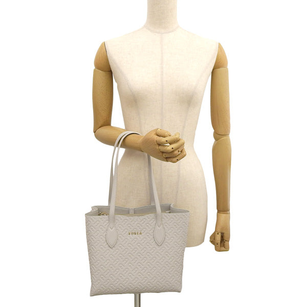フルラ バッグ レディース トートバッグ アウトレット レザー ライトグレー ERA S TOTE WB00975BX2198GDJ00 FURLA 母の日　土日祝も毎日発送します