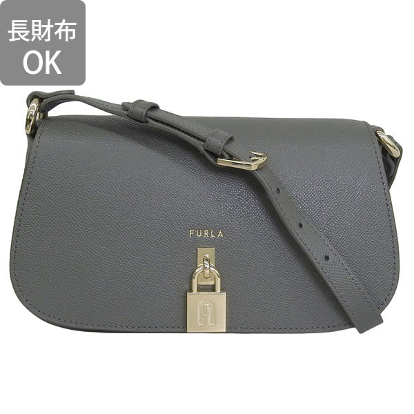 フルラ バッグ レディース ショルダーバッグ アウトレット レザー グレー ARTEMIS CROSSBODY M BAG WB01036BX03062376S FURLA 母の日　土日祝も毎日発送します