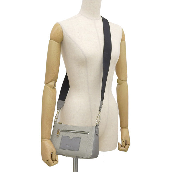 フルラ バッグ レディース ショルダーバッグ アウトレット レザー グレー アテナ FURLA ATENA-CROSSBODY BAG WB01086BX03352423S